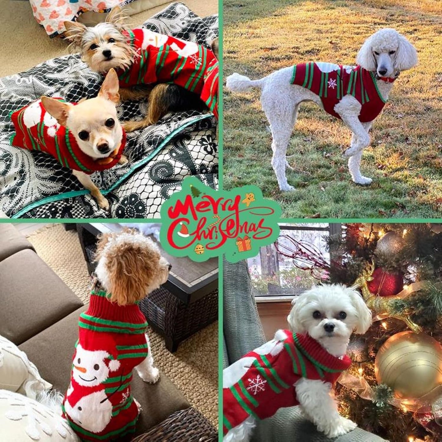 Ugly Christmas Sweater Xmas Snowman Sweater Cat Dog (Snowman1#, S)